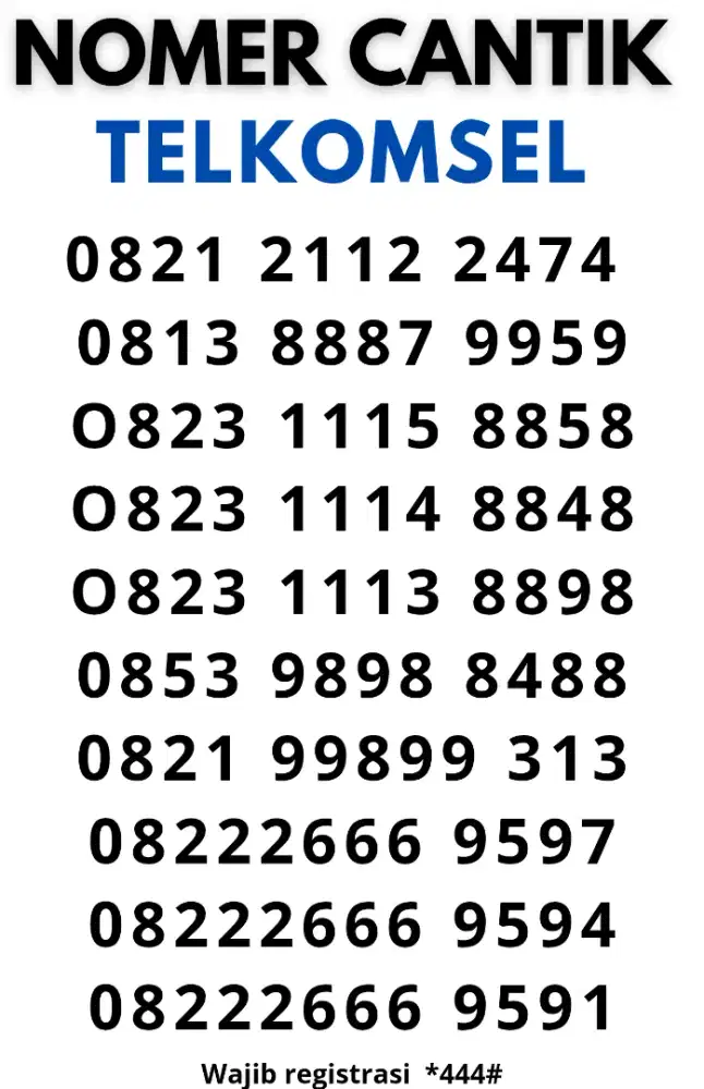 NOMER CANTIK TELKOMSEL,, HARGA TERJANGKAU