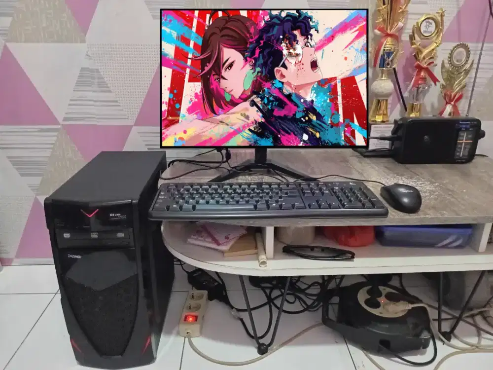 PC GAMING DESIGN EDITING LIVE + LCD + RAM 8 GB + VGA 1 GB + HD 500 GB