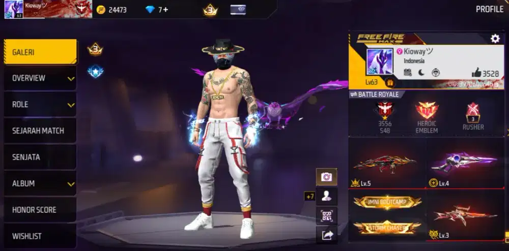 Di jual akun ff di jamin aman terpercaya