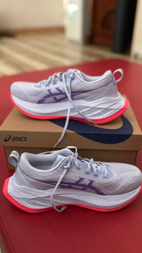 Sepatu Lari , asics  superblast 2, Edo Purple, size 37