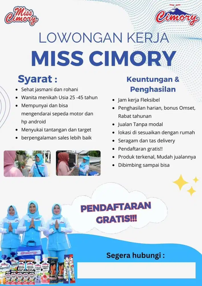 LOWONGAN PEKERJAAN MISS CIMORY