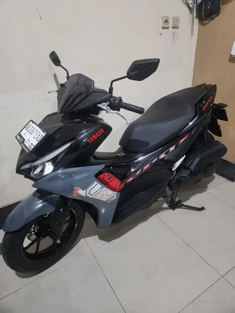 Aerox hitam 2025 odometer ceper  675km gbm