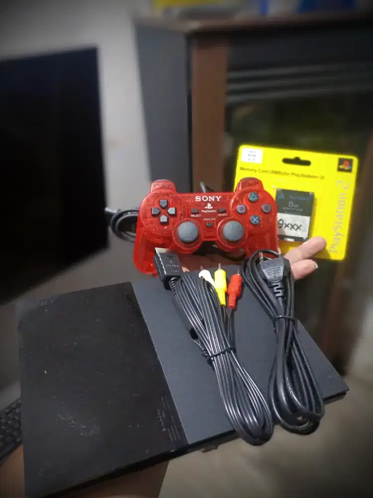 Ps2 slim/tipis dual fungsi (bekas)