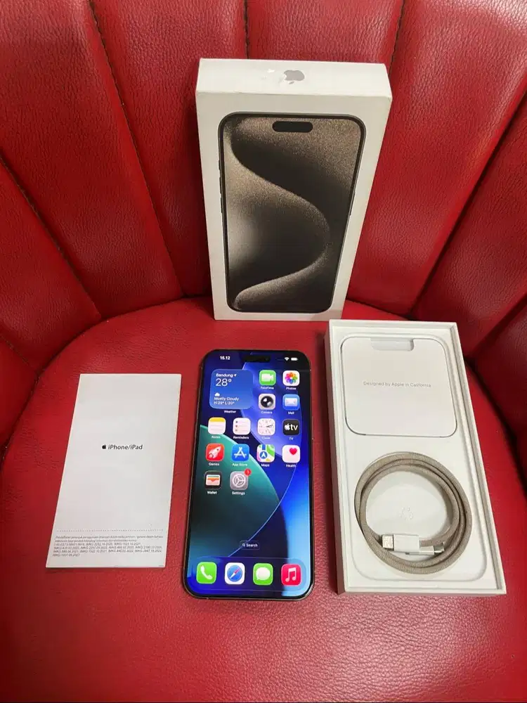 iPhone 15 Pro Max 256gb Natural Titanium iBox Digimap Fullset Original