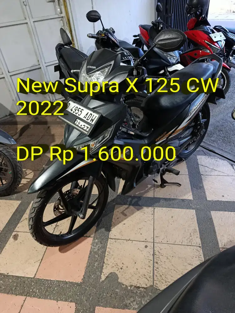 Supra X 125 2022. Pajak ON. KM 30rb. Standar. Like New. Cash/Kredit/TT