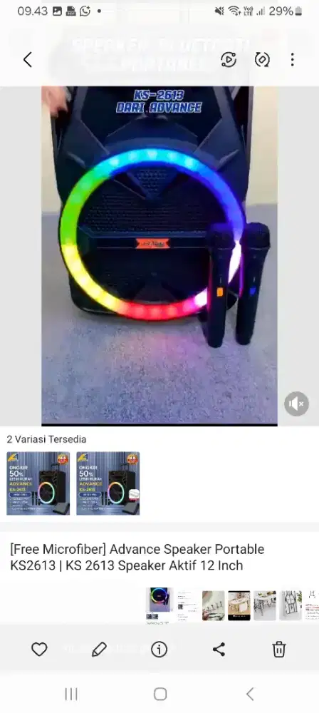 Speaker advance besar jual cpt