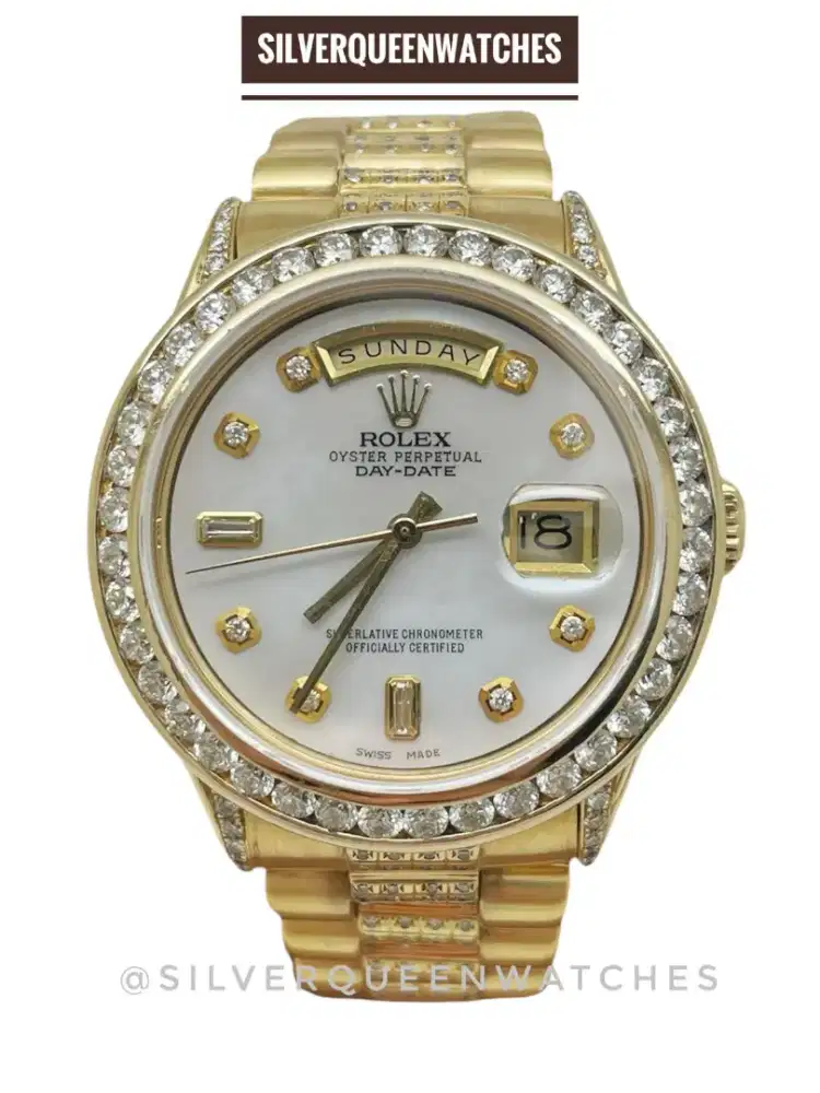 Rolex Day Date 18K Mop Diamonds