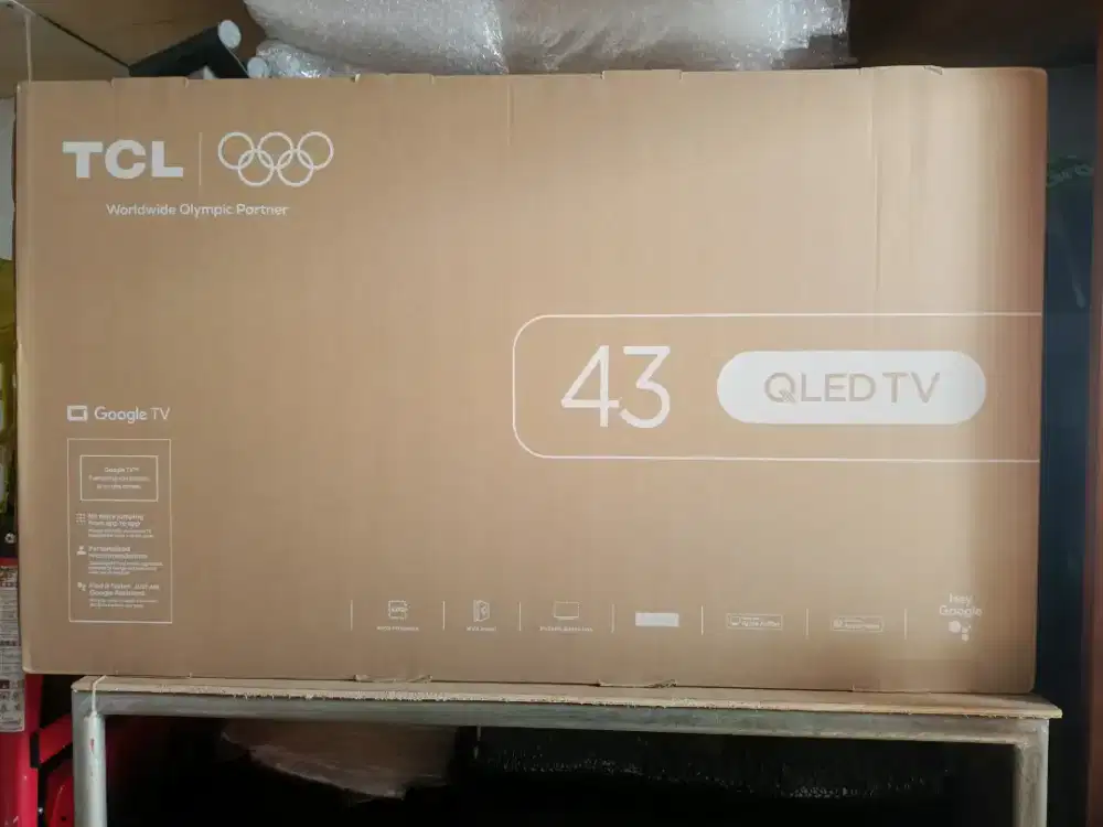 Led TCL 43 INCH 43T6C GOOGLE QLED 4K UNIT BARU