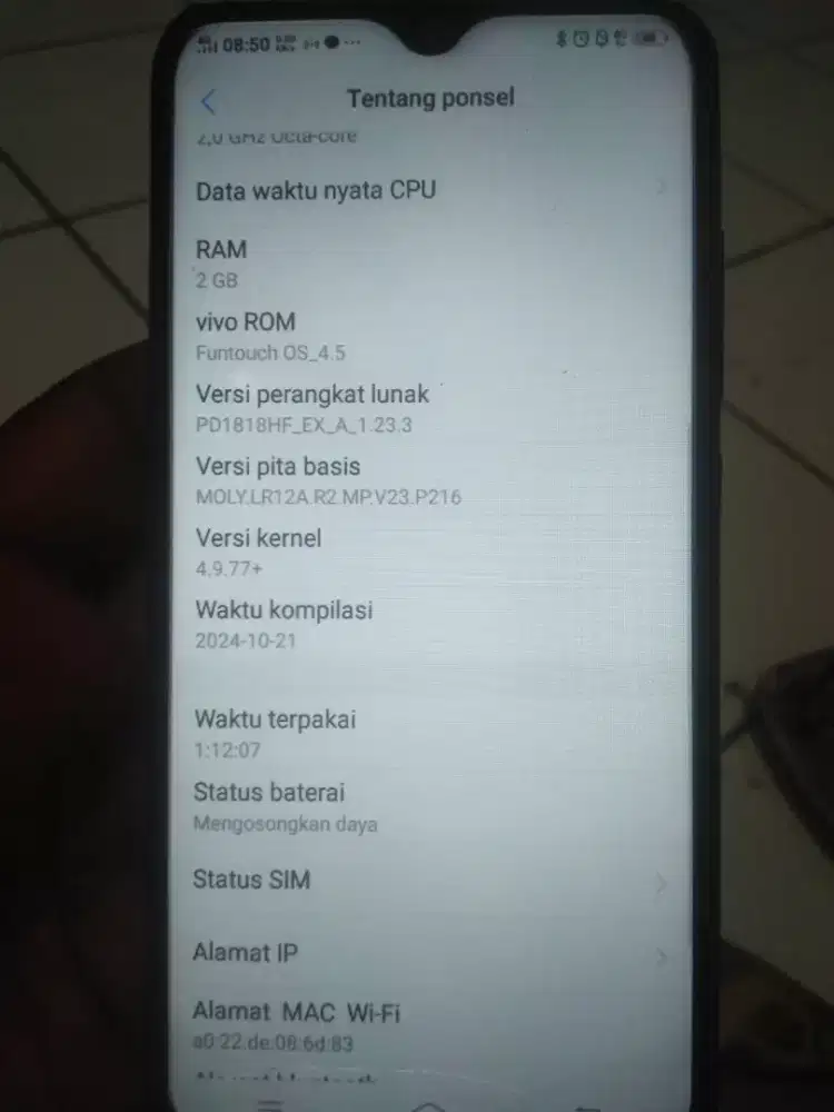 vivo 1180 ram 2/32