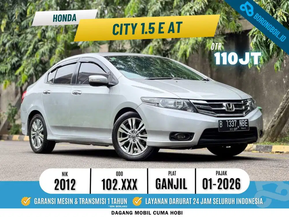 Honda city E 1.5 2012 AT