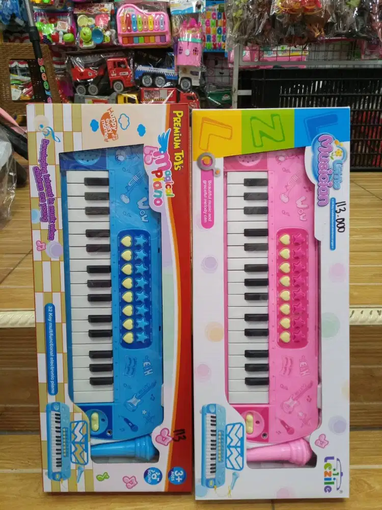 mainan anak piano bateraiii sett micc