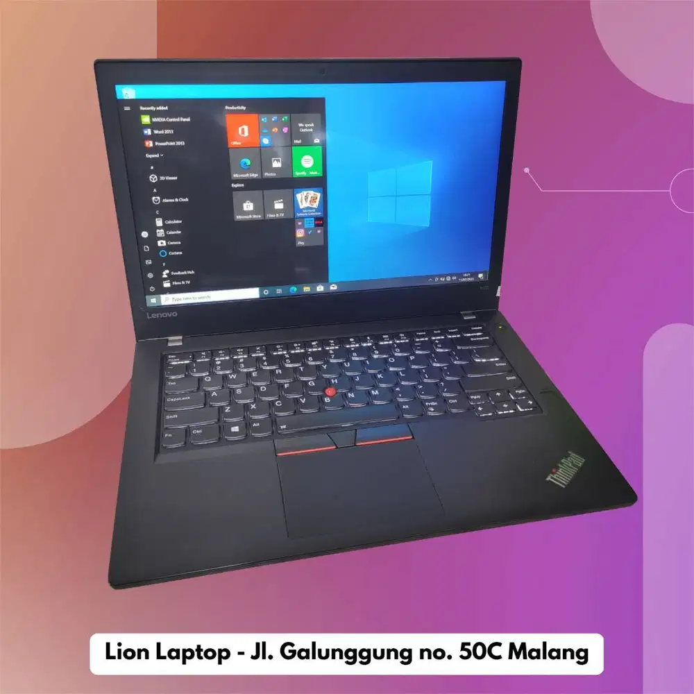 RAM 8GB SSD 256GB i5 Touchscreen Lenovo Thinkpad T470 [12|12]