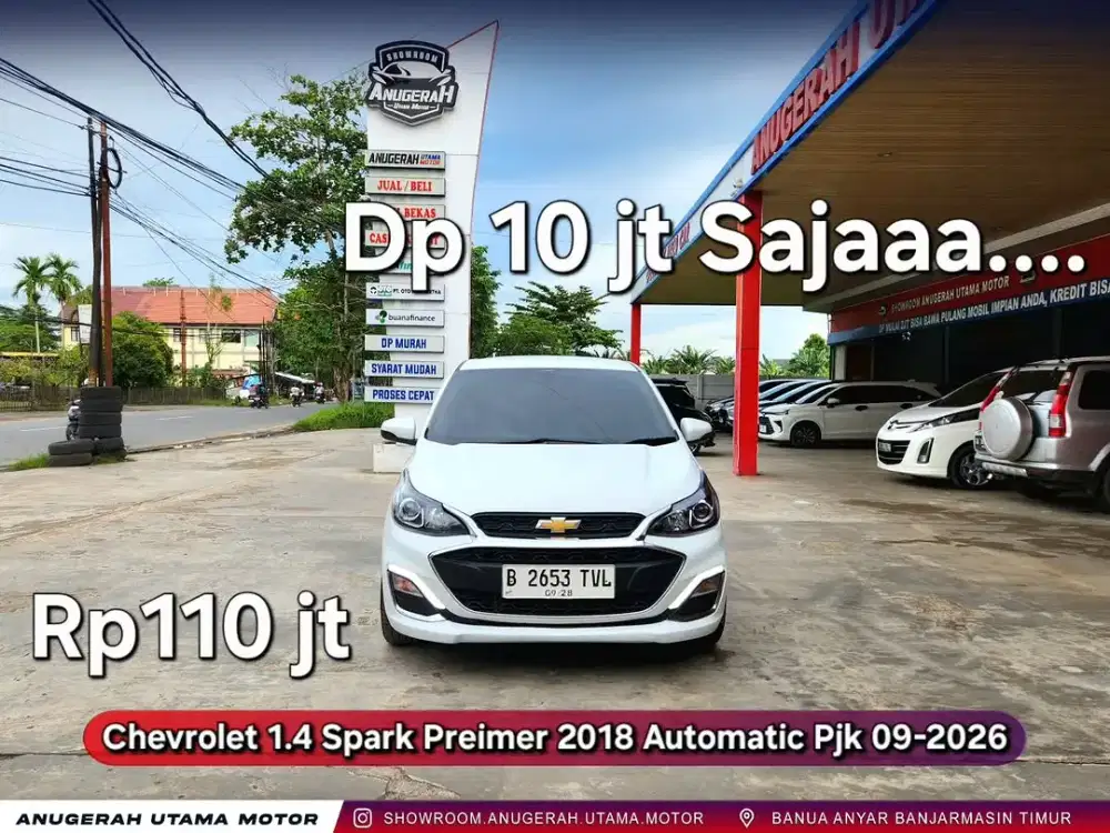 Dp 10jt Chevrolet 1.4 Spark Premier 2018 Automatic Pjk 09-2026