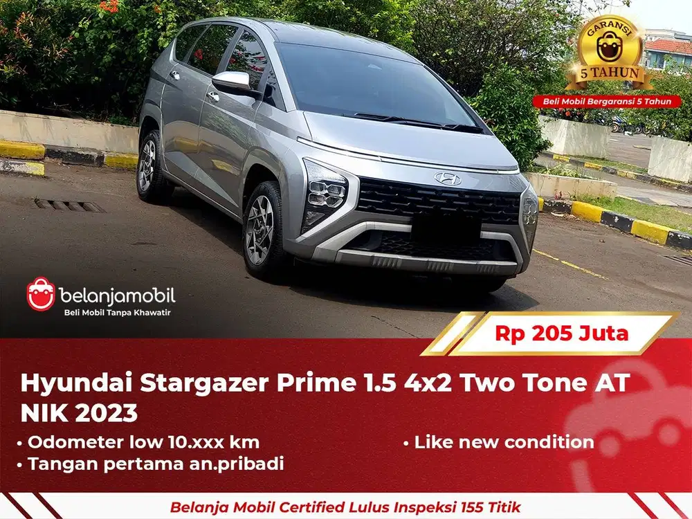 [ GARANSI 5TH ] Hyundai Stargazer Prime 1.5 4x2 Two Tone 2023/2024