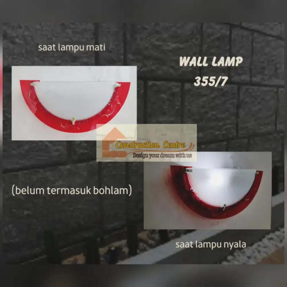 lampu dinding merah
