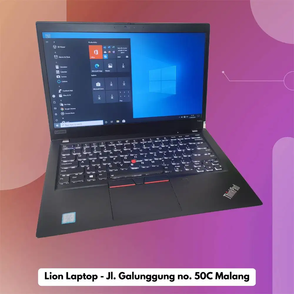 RAM 16GB SSD 512GB Core i5 Slim Lenovo Thinkpad T490s [12|12]