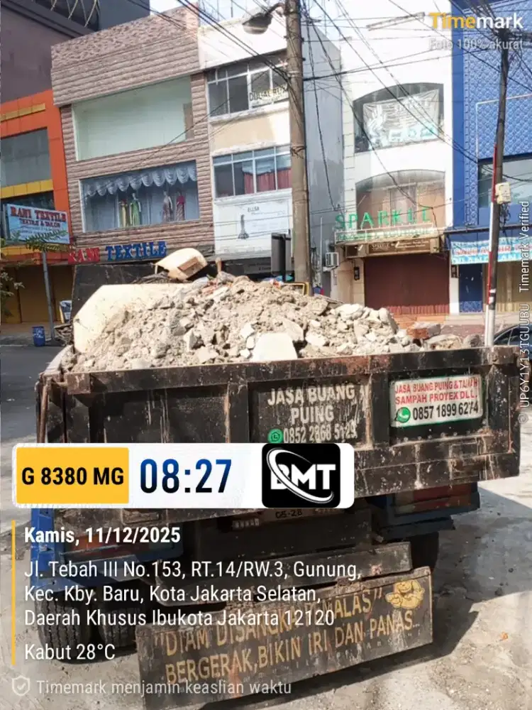 Jasa angkut puing dan buang sampah