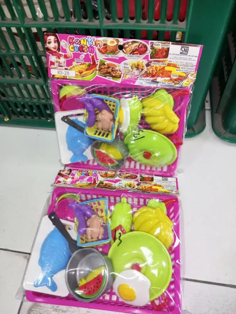Mainan anak happy cooking keranjang set