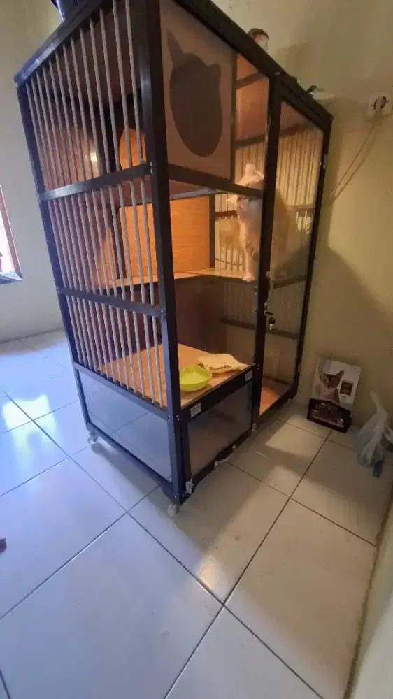 KANDANG KUCING ALUMUNIUM