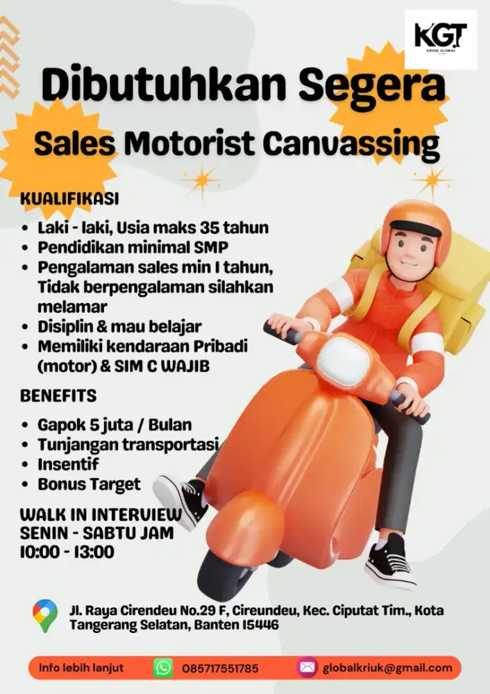 SALES MOTORIST (Lapangan)