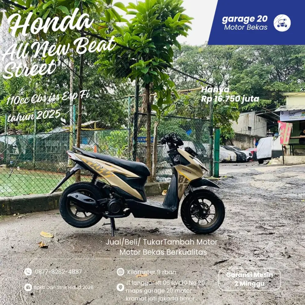 Honda All New Beat street 110cc cbs iss esp fi tahun 2025