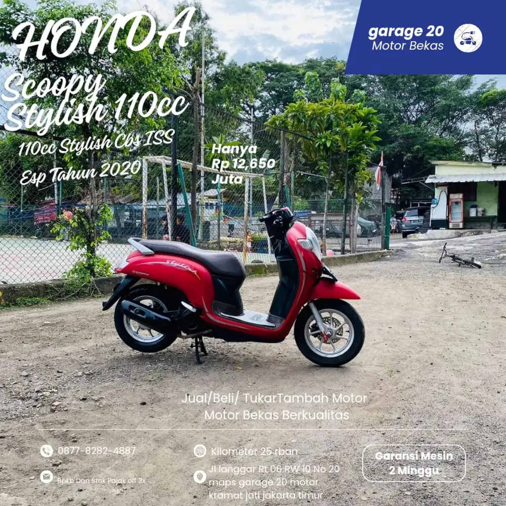Honda Scoopy 110cc cbs iss esp fi tahun 2020
