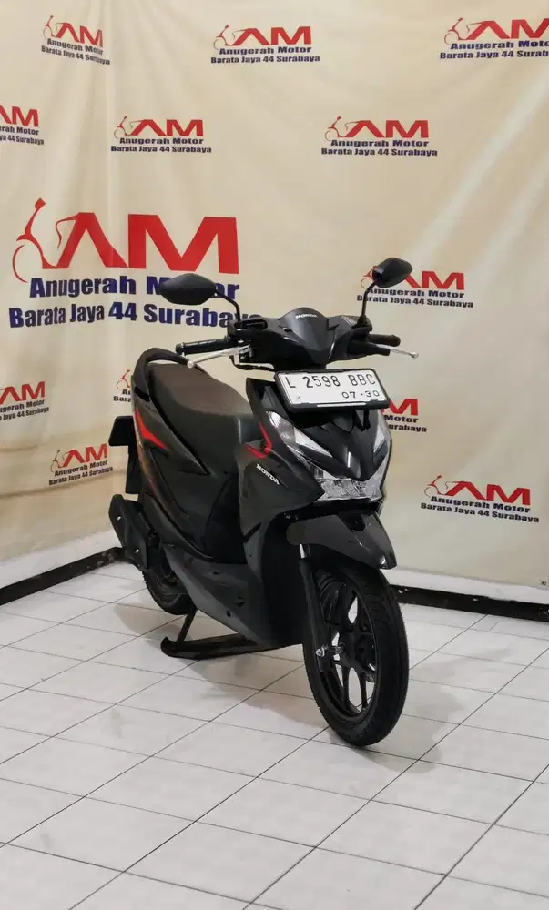Km 3 Ribu Honda New Beat CBS tahun 2025 Hitam glossy