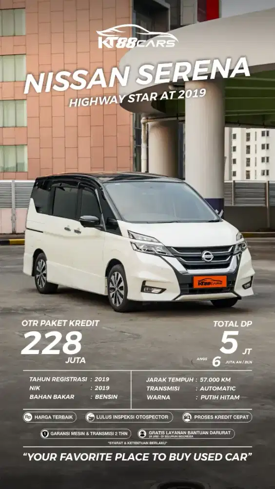 NISSAN SERENA 2.0 HWS TAHUN 2019