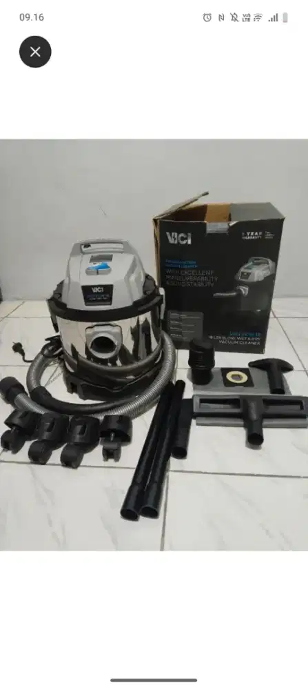 VICI VCW18 Vacuum Cleaner 
18 Ltr TANK WET & DRY VACUUM CLEANER