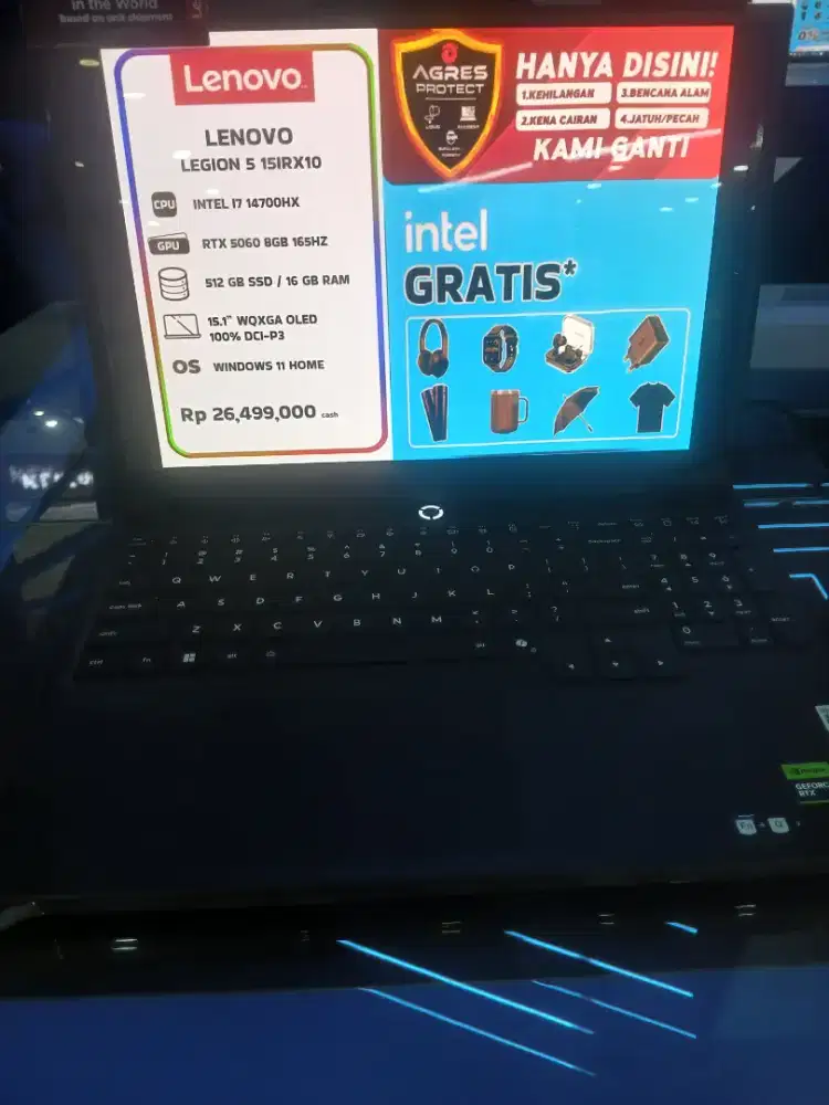 Promo cicilan Laptop Lenovo Legion 5 ram 6gb ssd 512
