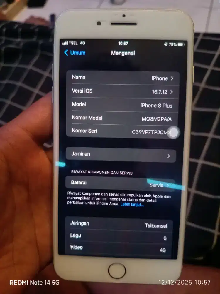Iphone 8+(PLUS) 64GB EX IBOX Fullset Original & HF bawaan