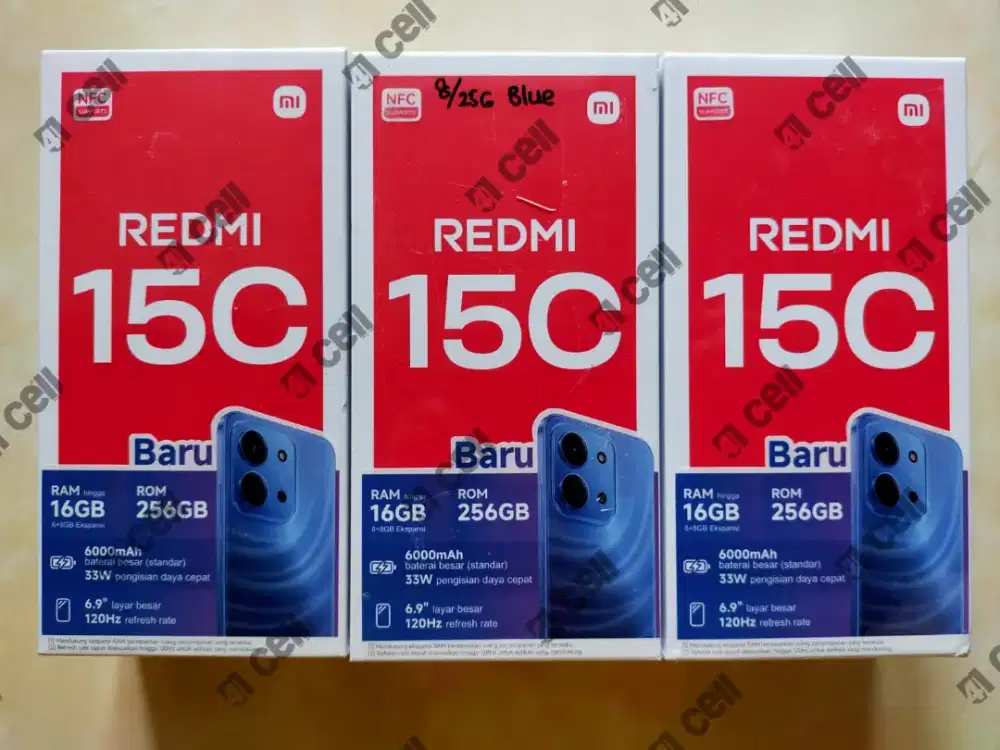 Redmi 15C ram 8/256 100% baru Termurah