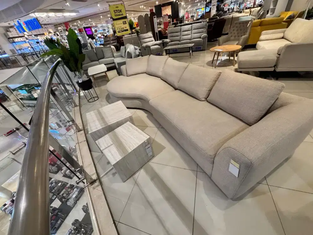 Sofa chaise left beige (bisa cicilan)