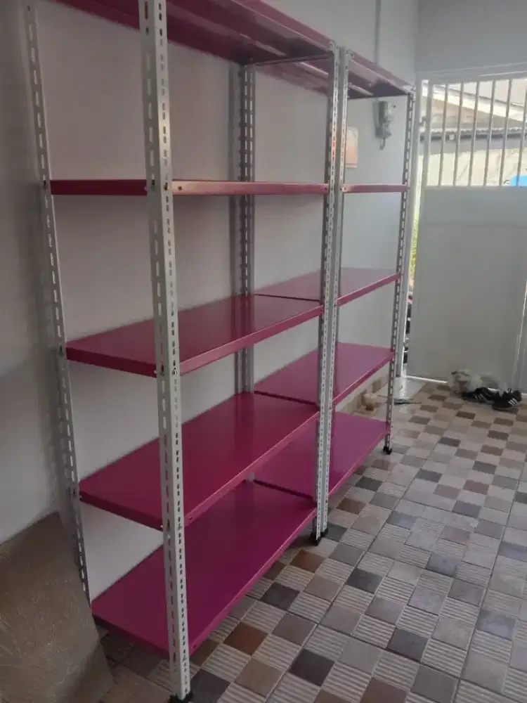 RAK BESI SIKU LUBANG SIAP KIRIM DAN COD