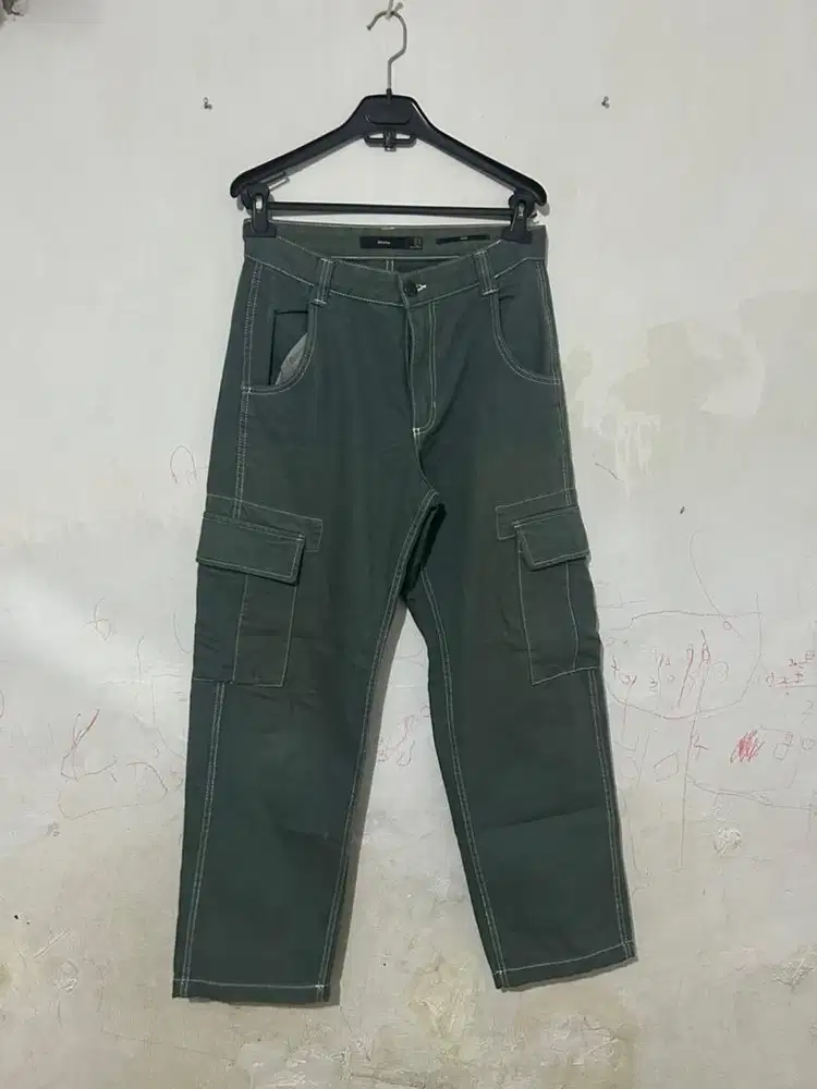 Celana denim cargo unisex