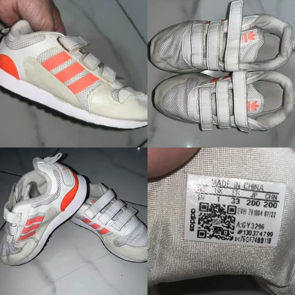 Sepatu Anak Adidas ZX insole 20 cm