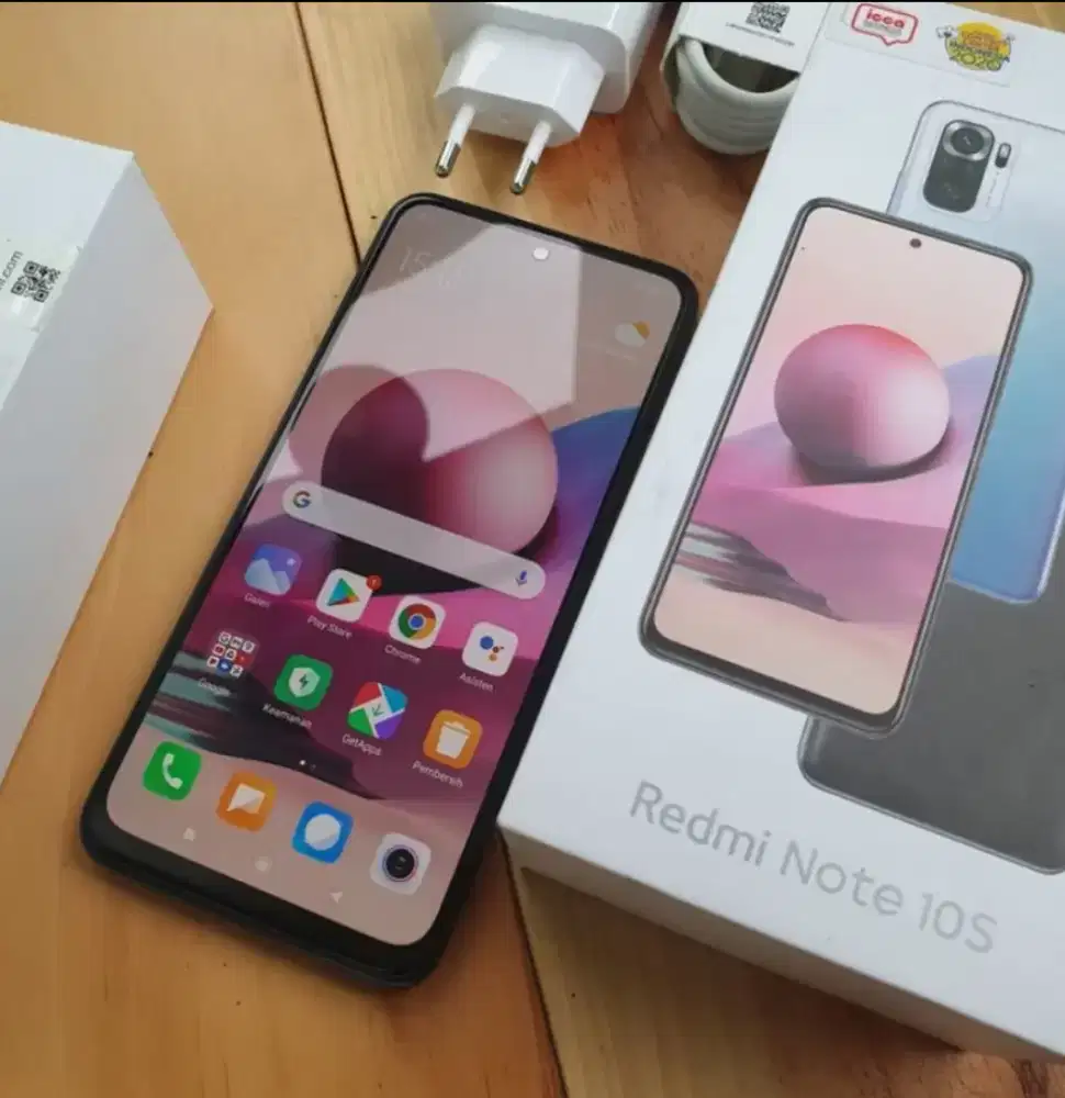 Murah hp Xiaomi Redmi Note 10s 6/64 lkp, bs TT