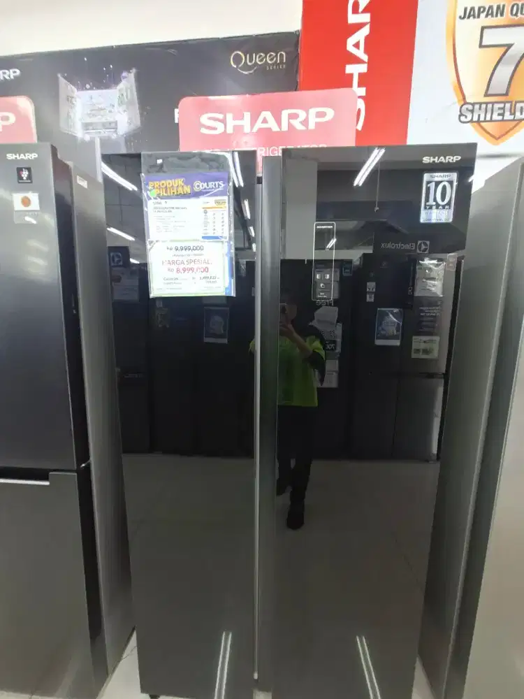 kulkas sharp side by side