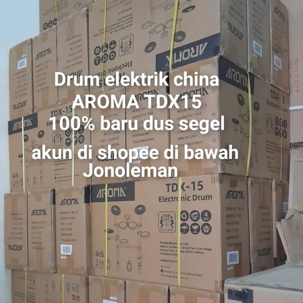 100%br TERMURAH DI SHOPEE DRUM ELEKTRIK AROMA TDX15