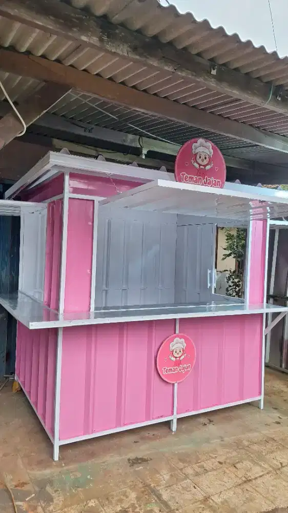 GEROBAK KONTAINER/BOOTH KONTAINER/KONTAINER MURAH/GEROBAK DORONG