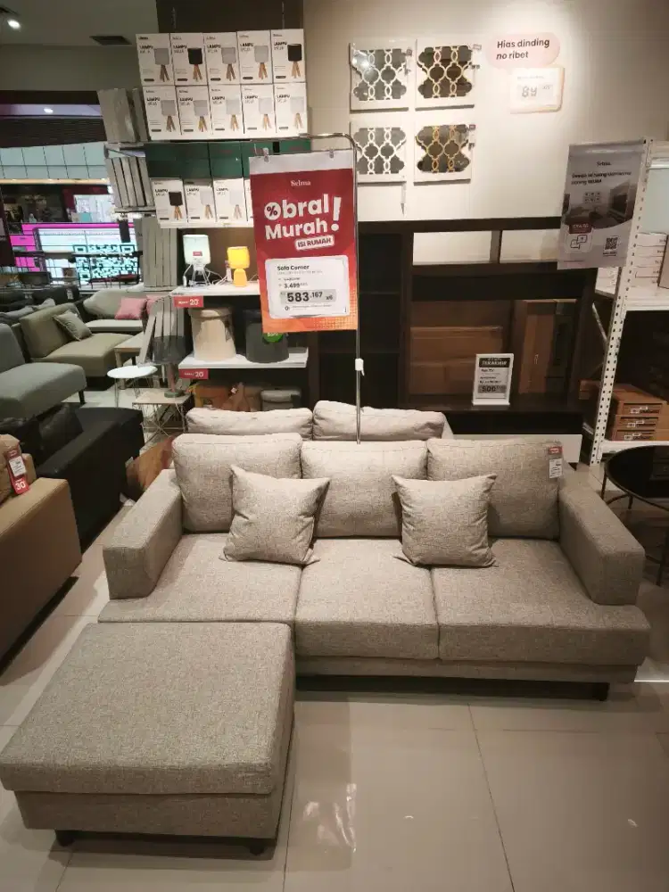 Sofa L 3 Seater Termurah