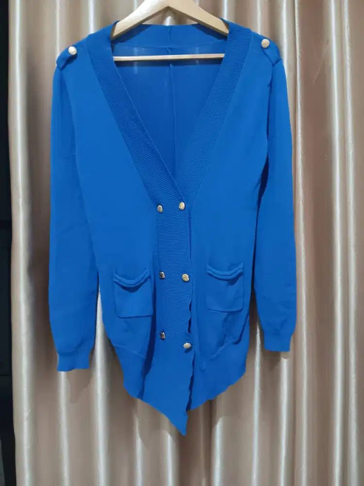 Prelove Blazer Rajut Kancing Double