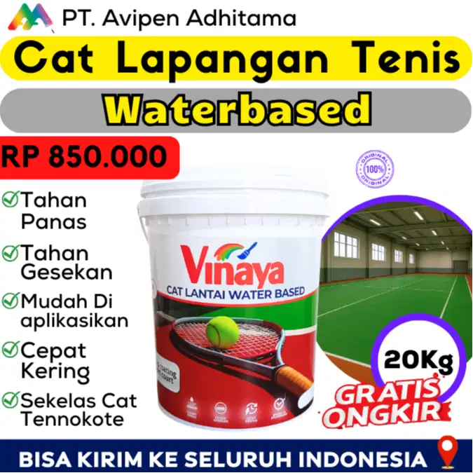 Cat Lapangan Tenis Badminton Futsal Basket 20 Kg Palembang