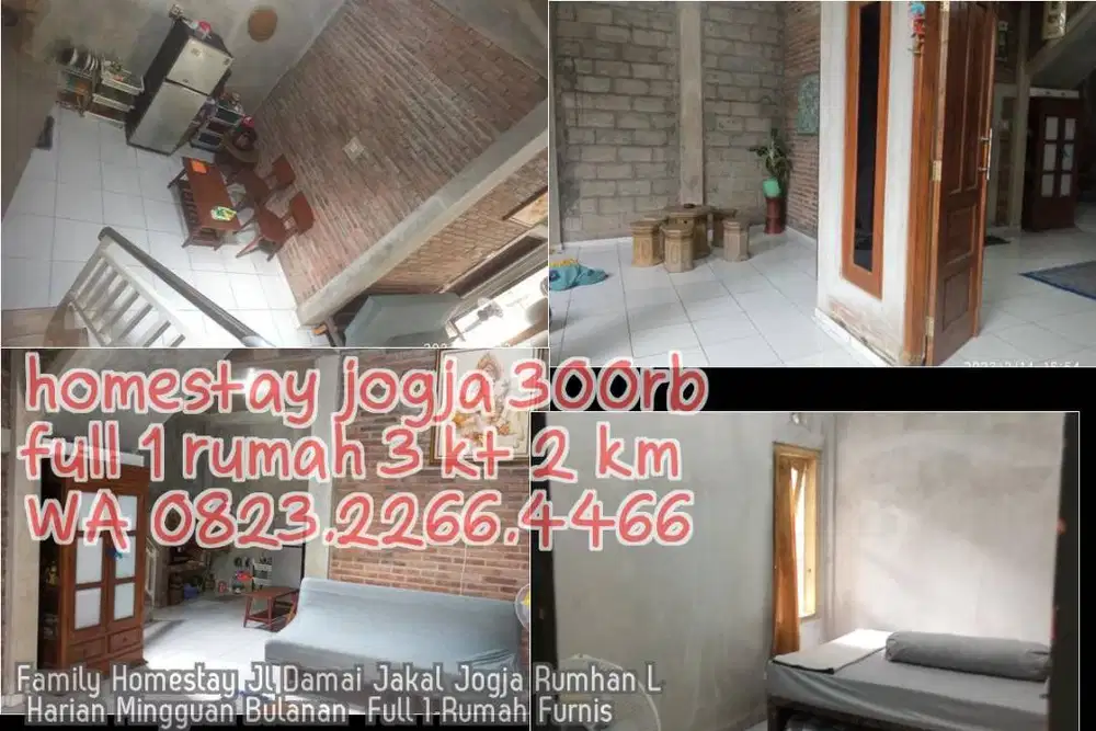 Family Homestay Jl Damai Jakal Jogja Rumhan L Harian Mingguan Bulanan