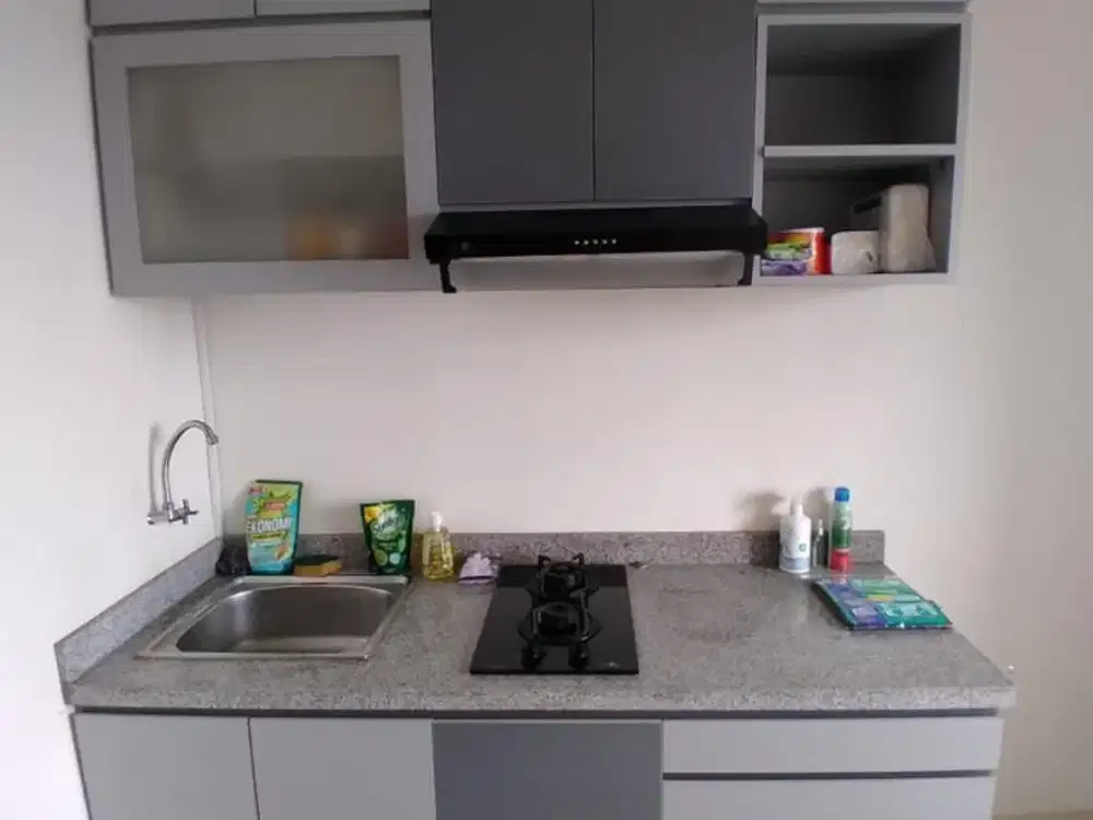 2 BED ROOM SCARLET MALL TOWER APARTEMENT GREEN PRAMUKA FURNISH LENGKAP FULL INCLUDE BALIK NAMA BIAYA