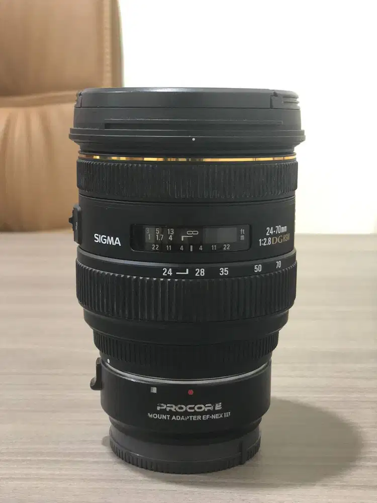 Lensa SIGMA 24-70mm DG HSM F2.8 FOR CANON + Procore Sony