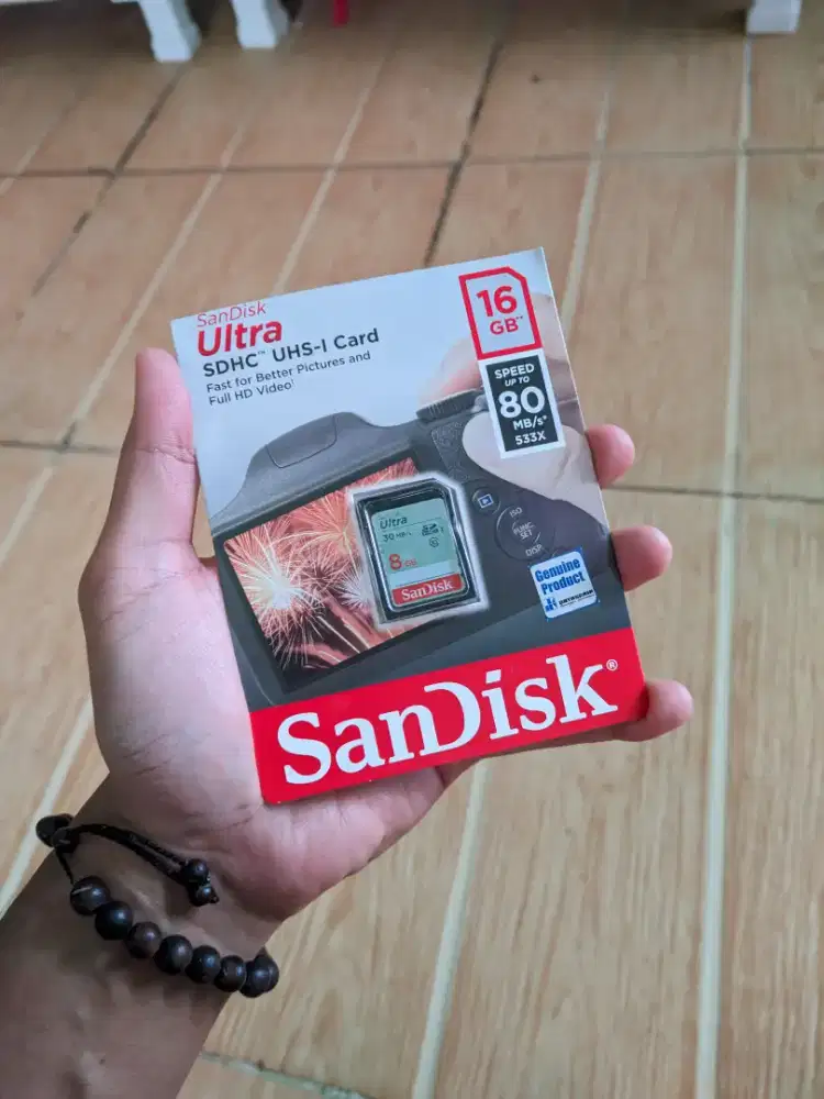 SDCARD MEMORY CARD SANDISK
ULTRA SDHC UHS-I 8GB RESMI