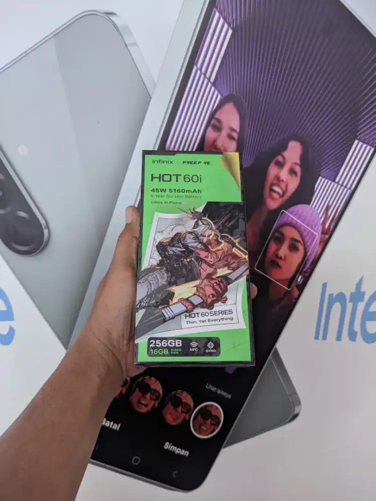 Berminat silahkan WA Infinix Hot 60i NFC 8+8/256 Garansi resmi 1thn