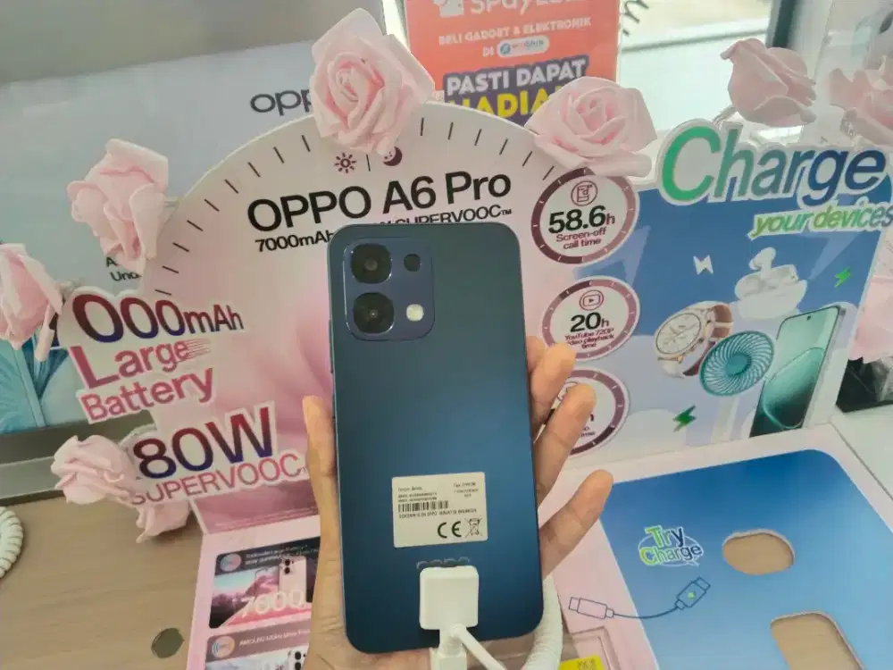OPPO A6 PRO tersedia all tipe Tahan banting dan tahan air