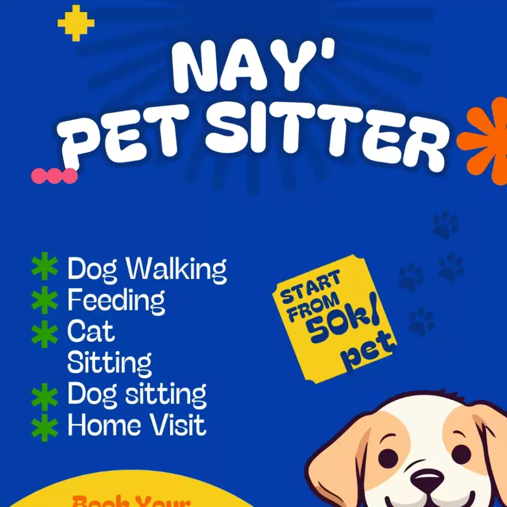Jasa Pet sitter dan home visit